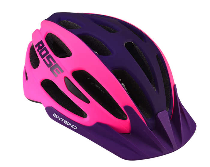 Cyklistická prilba Extend ROSE pink-night violet, M/L (58-62cm) matt