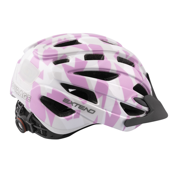 Prilba Extend COURAGE, S/M (51-55cm), camouflage pink
