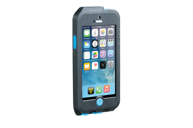 Puzdro Topeak WEATHERPROOF RIDE CASE (iPhone 5/5s/SE) čierno-modré (s držiakom)