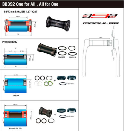 Kľuky FSA PowerBox Carbon 392EVO 32z, 170mm  [1x11,1x12]