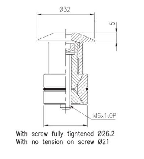 FSA Compressor 1-1/8 (carbon steerer/ alloy cap) TH-883-1 (OEM)